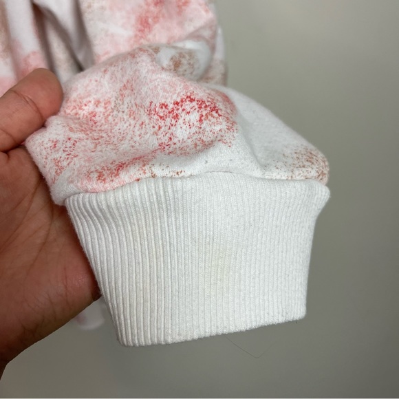 Aerie White Pink Floral Quarter Zip Sweater Size xxl Women - Picture 3 of 8